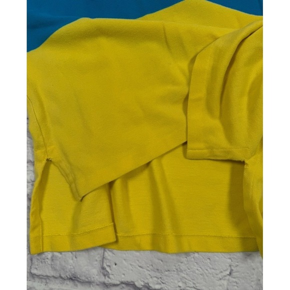Polo Ralph Lauren Mens Golf Shirt Pique Fabric Size XL Color Block Short Sleeve‎ - Picture 9 of 11